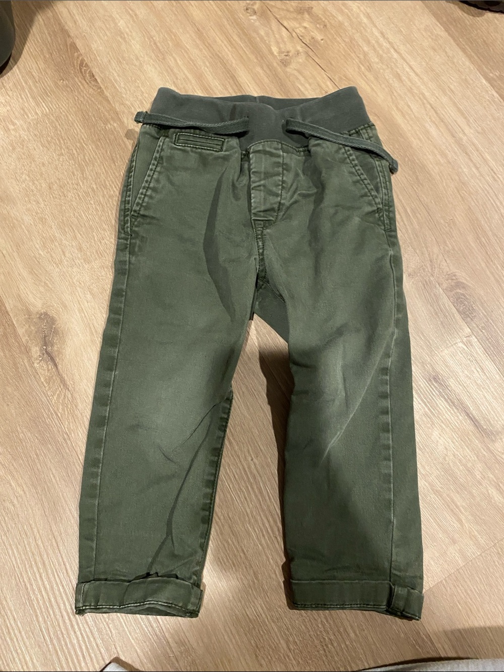 GAP Olive Green Pull-On Chinos with Rib Waist